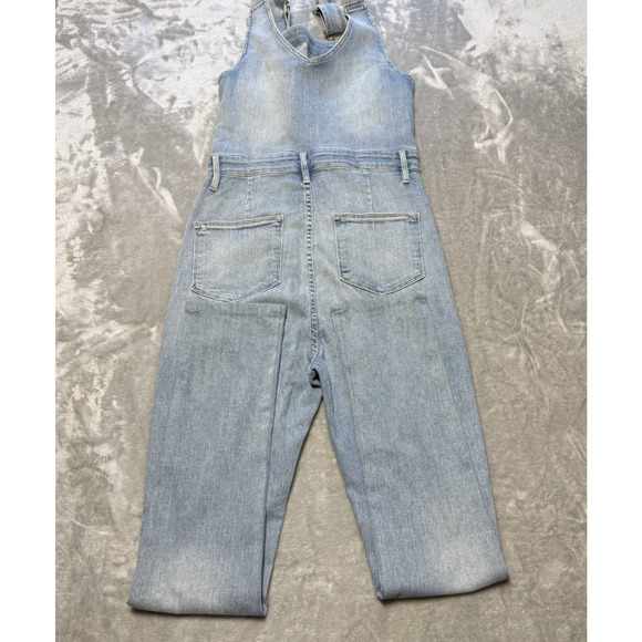 FRAME Denim Le Garcon Overalls Blue Jean One-Piece Jumpsuit Size M - Picture 10 of 12
